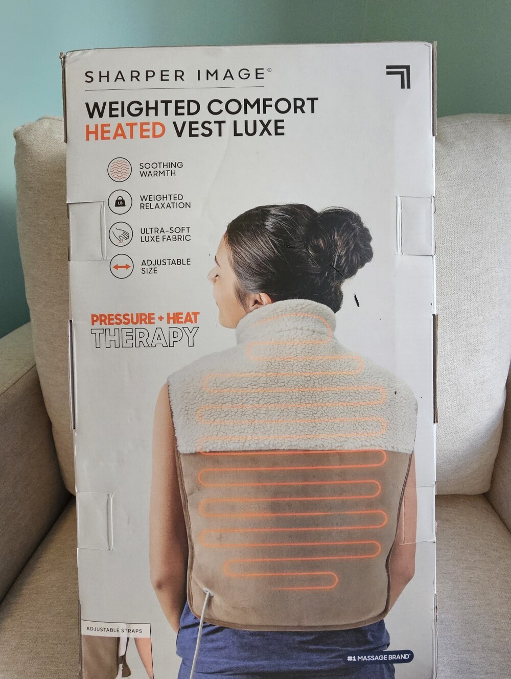 NWT- Sharper Image Heated Weighted Luxe Vest